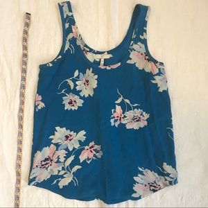 Joie floral silk tank top.